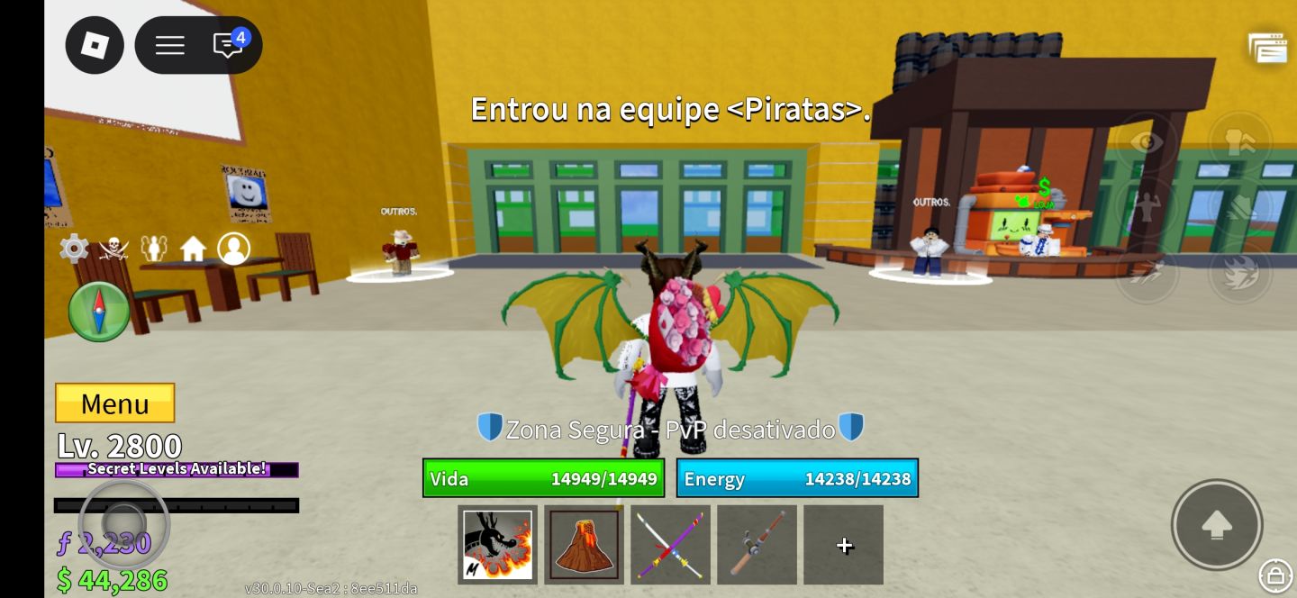 Roblox Blox Fruits Lv 2800 + TTK, CDK e Hallow Scythe