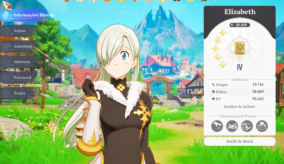 Conta End game 7DS Origin com Ban p9 e Meliodas p10