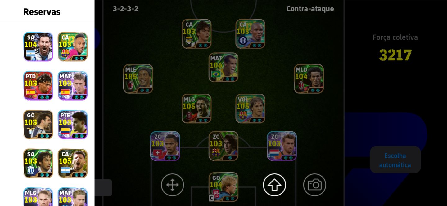CONTA EFOOTBALL MOBILE ELENCO FORTE MUITOS EPICOS 3220 FORCA COLETIVA SEGURA FA!