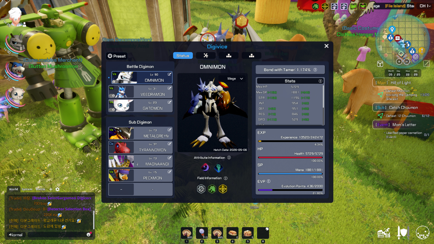 CONTA DIGIMON SUPER RUMBLE + OMEGAMON + EXVMON+EVOLUTER