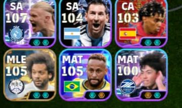 CONTA EFOOTBALL COM HAALAND + NEYMAR BLITZ CURLER + MARCELO
