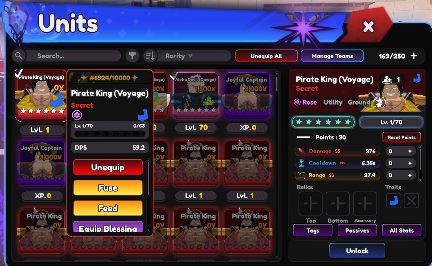 CONTA COM SHINY ROGER SEREALIZADO UNIVERSAL TOWER DEFENSE