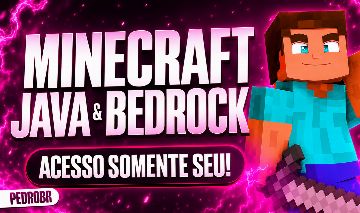 MINECRAFT ORIGINAL FULL ACESSO (JAVA & BEDROCK) + BRINDES