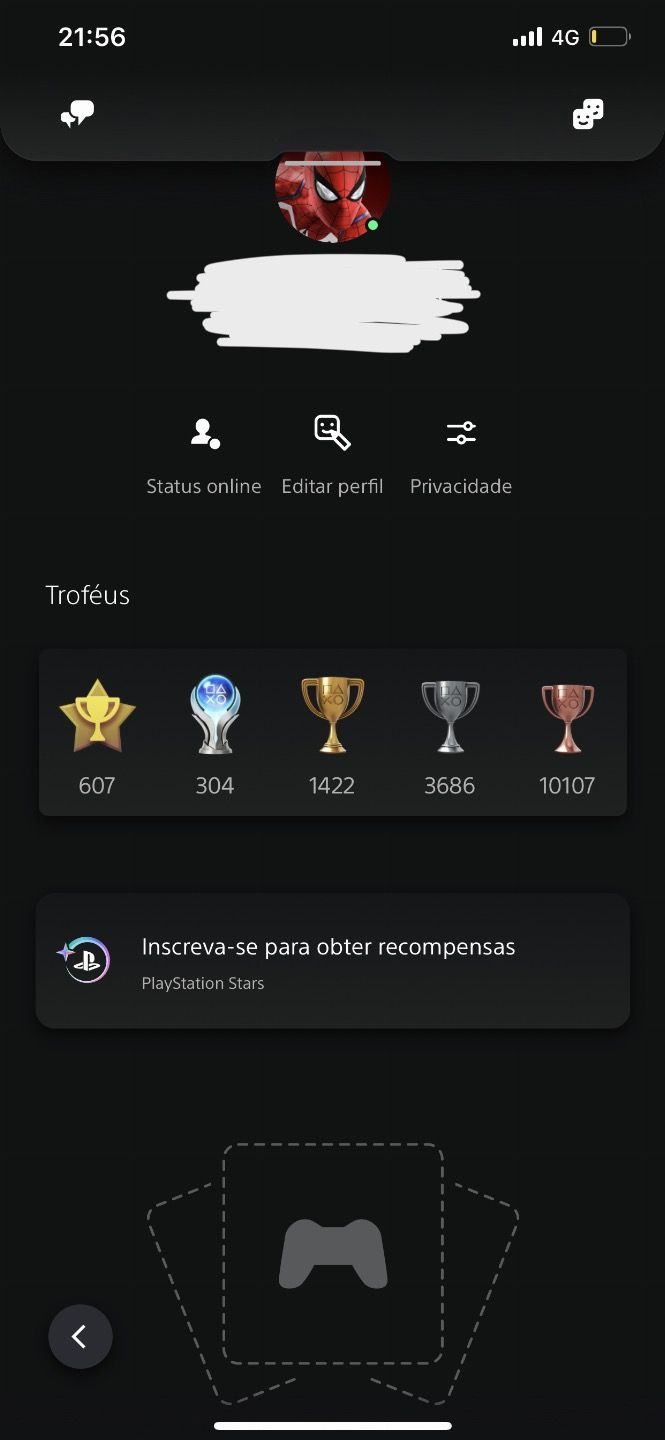 Contas PlayStation LEVEL 999 +1500 Platinas
