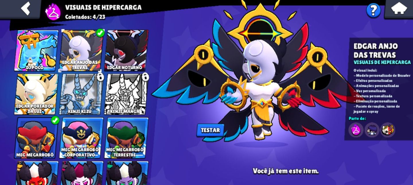 CONTA BRAWL DE 60K+ COM SKINS HYPER, LENDÁRIAS E MITICAS ! (PASS PLUS ATIVO)