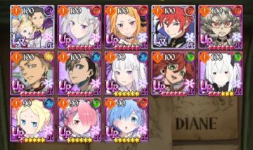 Conta 7Ds Grand Cross/Collab completa Rê:Zero e Gachiakuta.