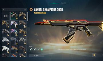 [CONTA VAL]CHAMP VANDAL 2025+ARCANE VANDAL+IGNITE FAN+VCT KOI TEAM[FULLDADO]
