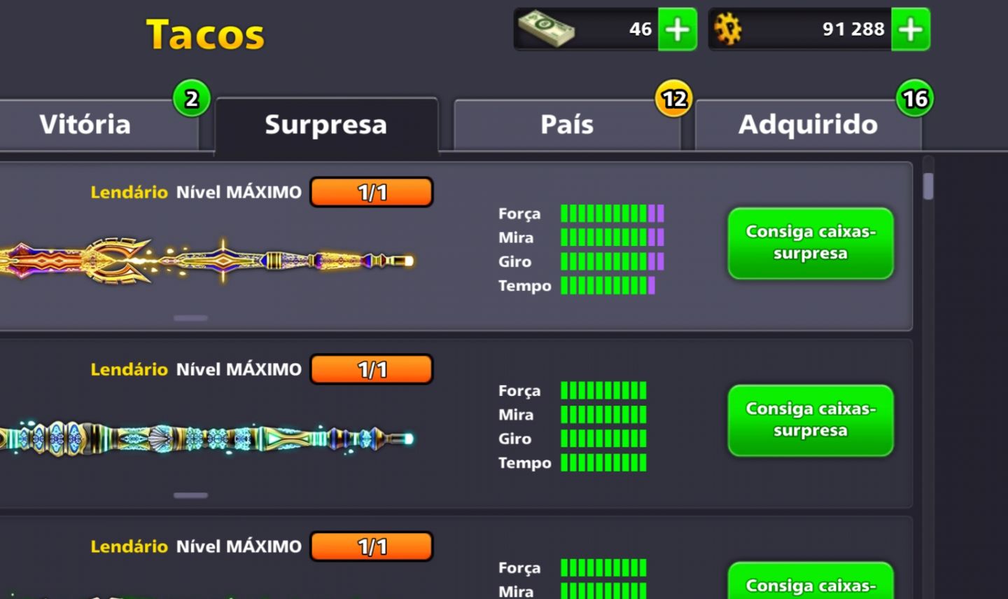 8 BALL POOL NV 251 PODER 69. 20 LENDÁRIO MÁXIMO