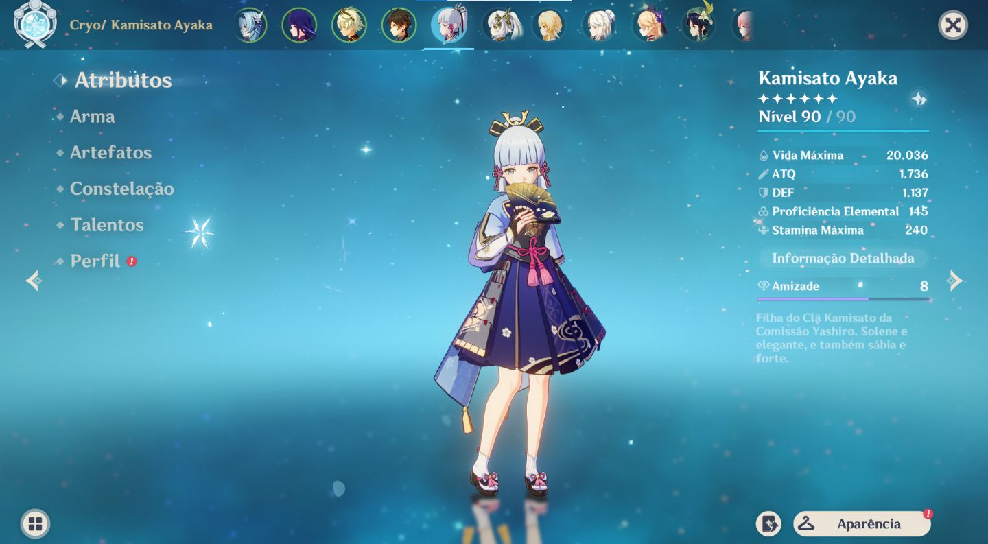 Conta Genshin AR 56 Quase Todos OS Arcontes