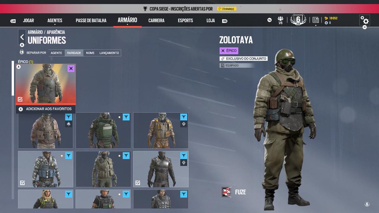 CONTA DE R6 COM MAIS DE 640 HORAS DE JOGO DIVERSAS SKINS E AGENTES, NÍVEL 204