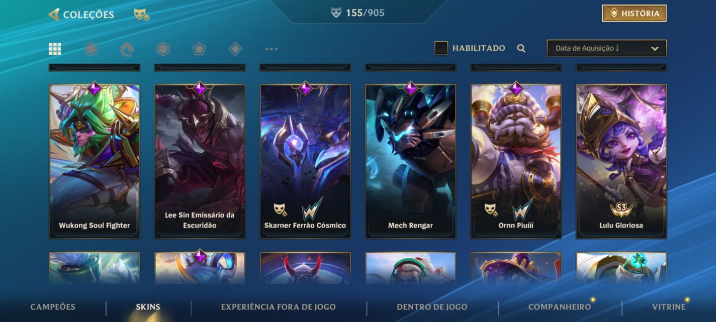Conta de wild rift