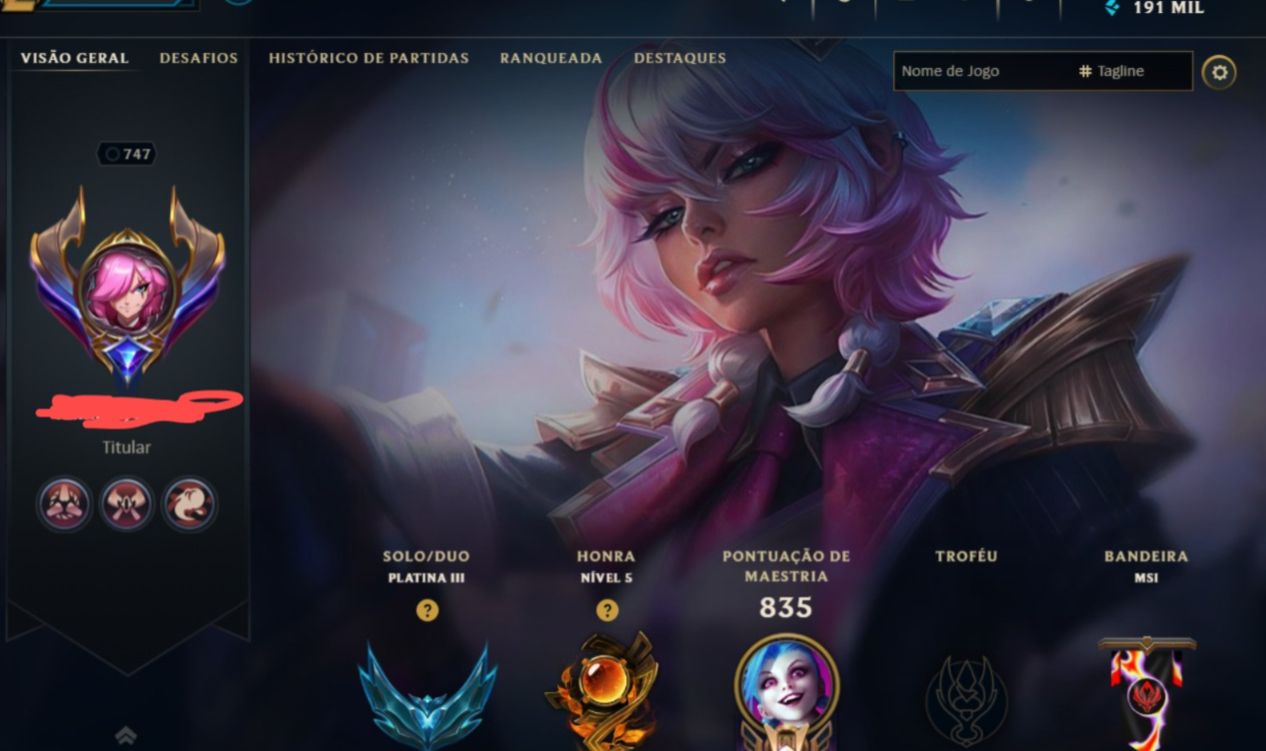 CONTA LOL BR 617 SKINS PLATINA III COM DADOS QUASE 200K DE EA PREÇO NEGOCIÁVEL