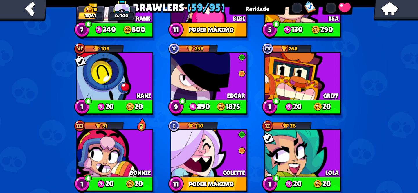 CONTA BRAWL STARS EX MAIN MORTIS QUASE TODAS AS SKINS DELE E MUITO MAIS