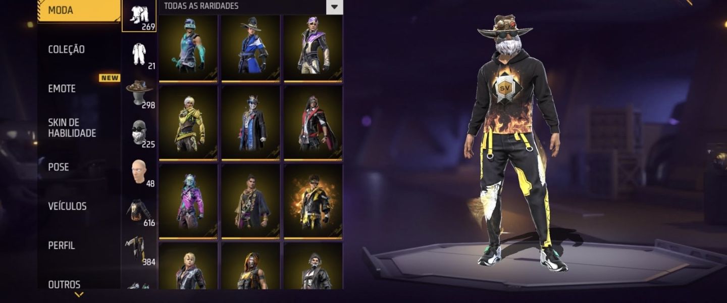 Conta ff lvl 70 6 anos de criação