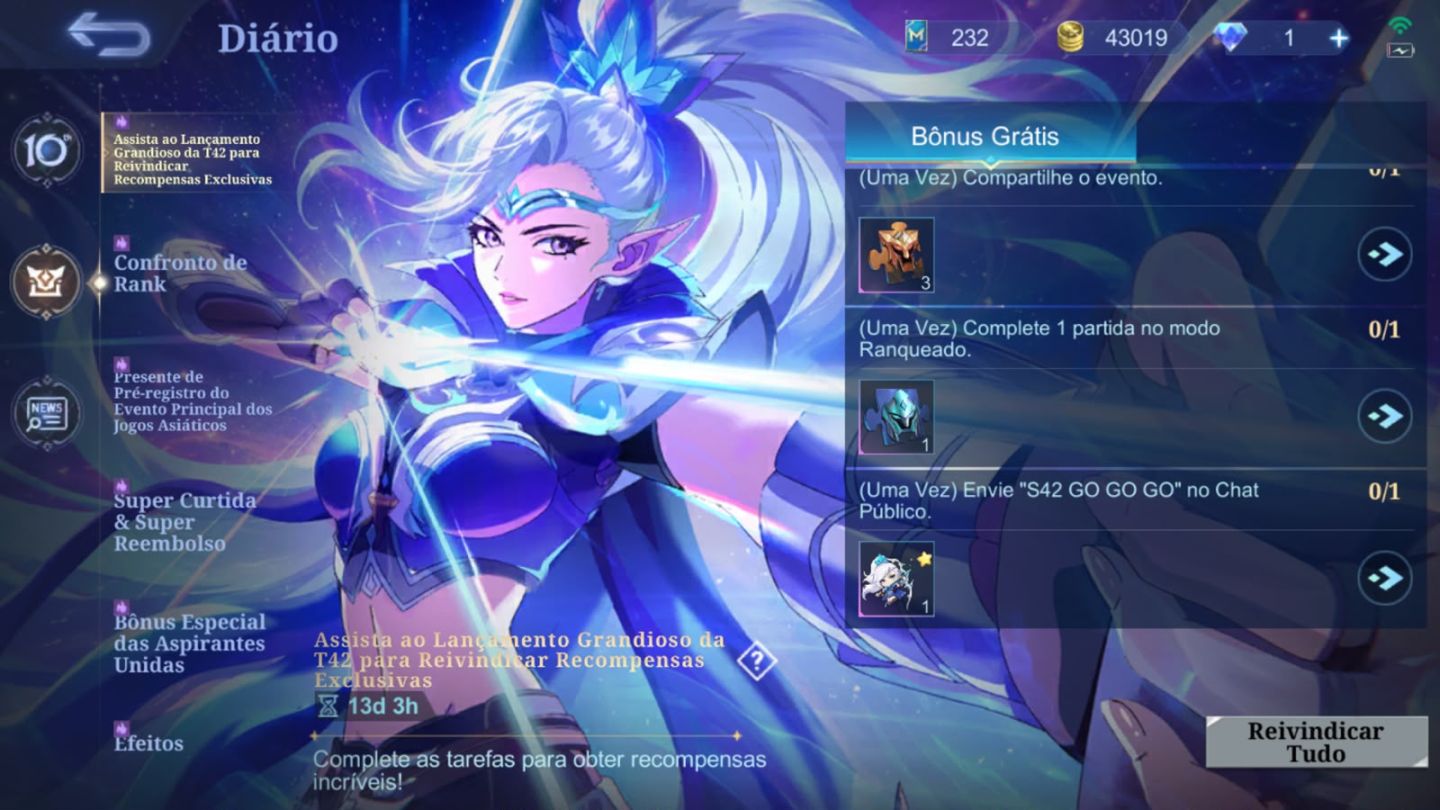 FARM DE MISSÕES DIÁRIAS E EVENTOS MLBB - 100% MANUAL E SEGURO