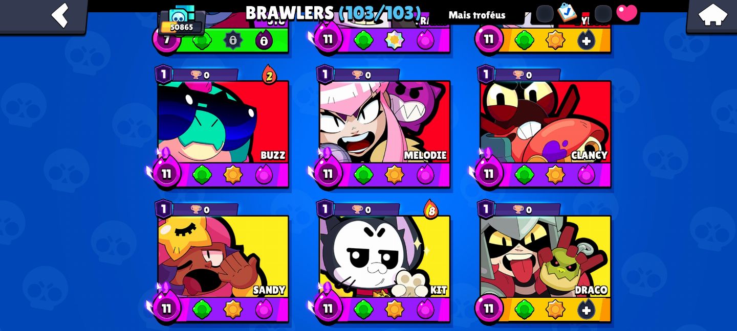 BRAWL STARS - CONTA FULL 104/104 SAINDO PRA HOJE!! EXTREMAMENTE BARATA!