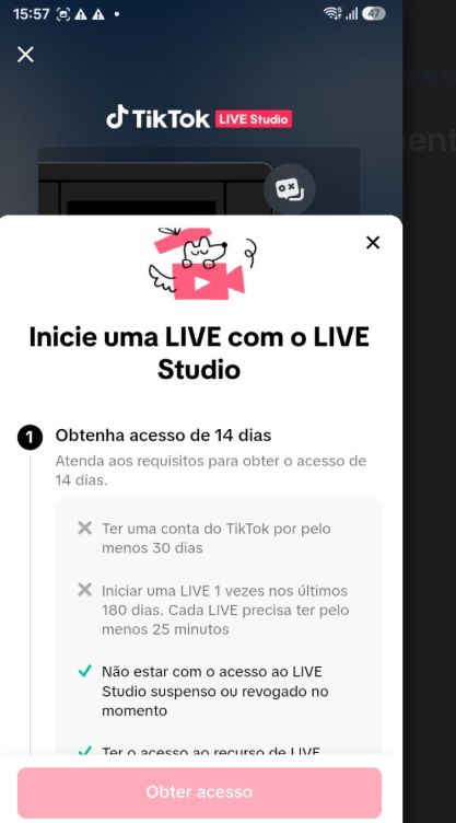 CONTA TIK TOK 62.000k live cell + alto engajamento+ PRA IR LOGO ! GARANTIA
