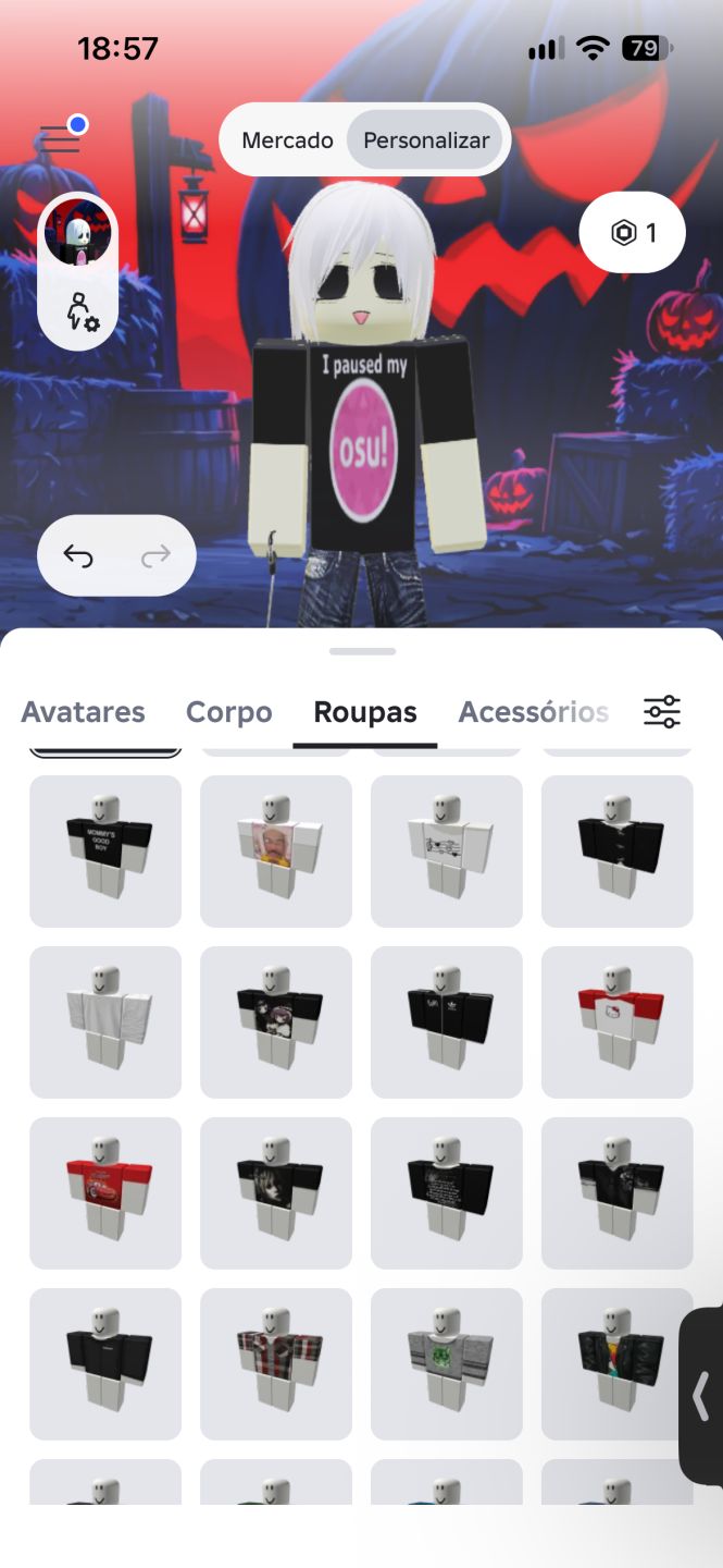 Conta de Roblox Skins e upada em jogos