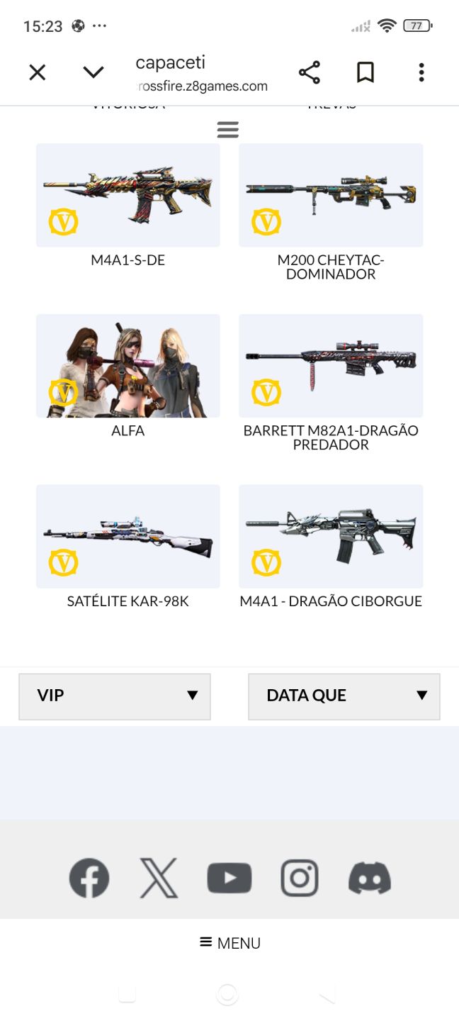 Conta CrossFire AL | Marechal Nível 1 | 460+ Itens | 25+ VIPs (Barretts, M4A1s,