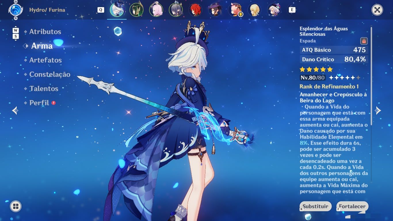 CONTA GENSHIN IMPACT AR 55 LAUMA, NEFER E FURINA