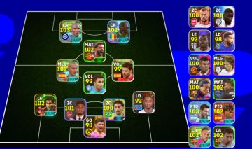 Conta eFootball Mobile Forte | Craques 100+ | Elenco Completo força de 3127