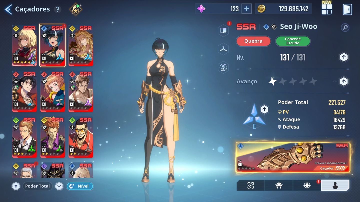 CONTA SOLO LEVELING: ARISE MUITOS SSR + RECURSOS