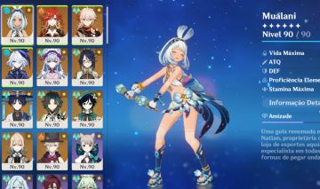 Conta Genshin AR60 com Lyney C3R1 + Xiayun C1 + Mizuki C2 + 10 armas T5