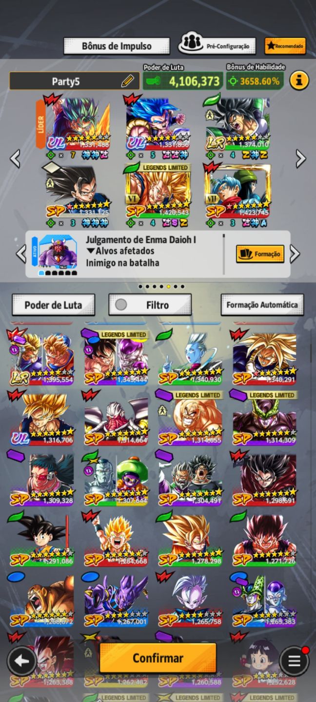 CONTA RECUPERÁVEL | 12.7K CC | MUITOS LL | ZENKAIS | 4M+ PODER | NVZ 164