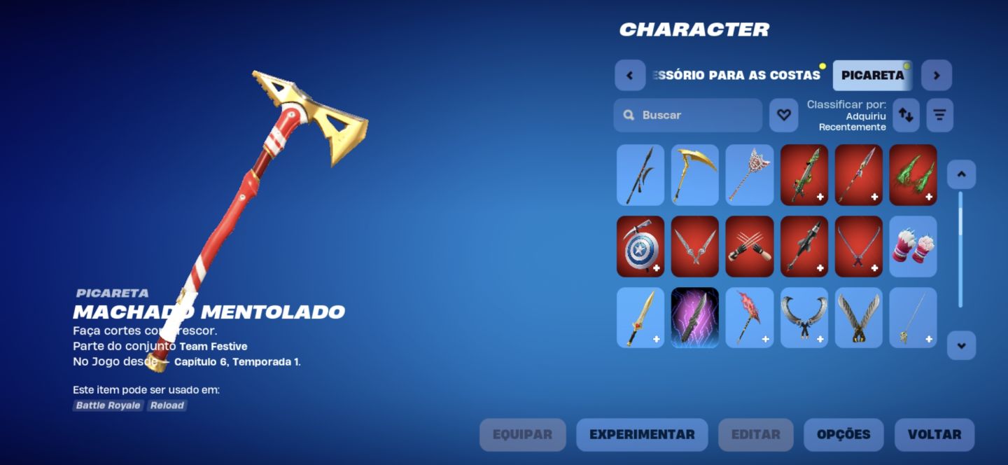 CONTA DE FORTINITE COM +100SKIN E PICARETAS, UNICO DONO