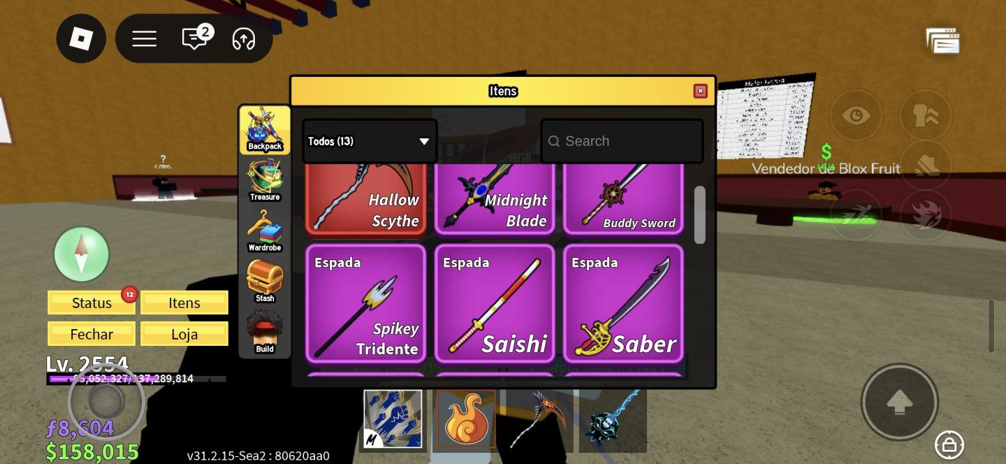CONTA ROBLOX VOLEYBALL COM ITENS DA SEASON 3 + BLOXFRUITS
