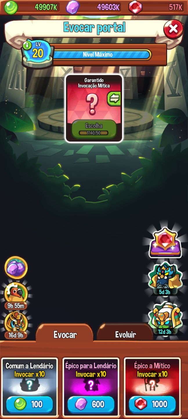 INVOCADOR: DEFESA DE TORRES (Summoner's Greed) ITENS E RECURSOS | ANDROID E IOS