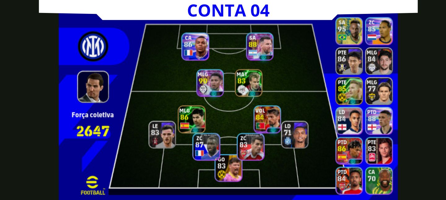 Contas Efootball Iniciais com Épicos/big Times Garantidos! Vol. 3