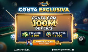 [+BARATA] Conta com 100M de Fichas + BÔNUS!!!