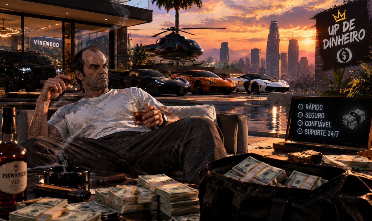 UPGRADE MONEY EM CONTAS GTA 5 ONLINE ENHANCED/LEGACY PC