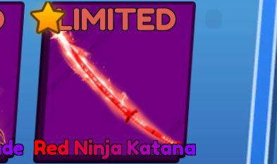 Red Ninja Katana | Blade Ball | Item Original | Entrega Rápida
