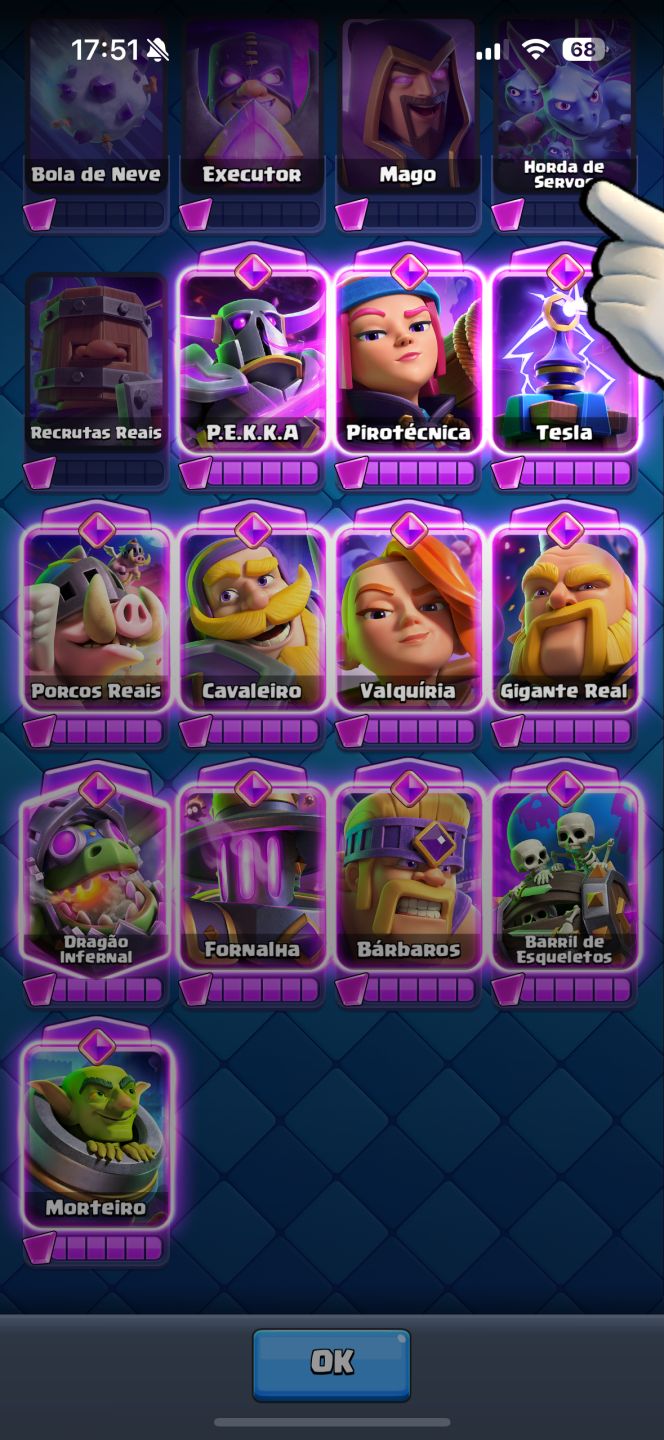 Clash Royale | 10K Troféus | Rei 15 | 15 Evoluções | Nível 16