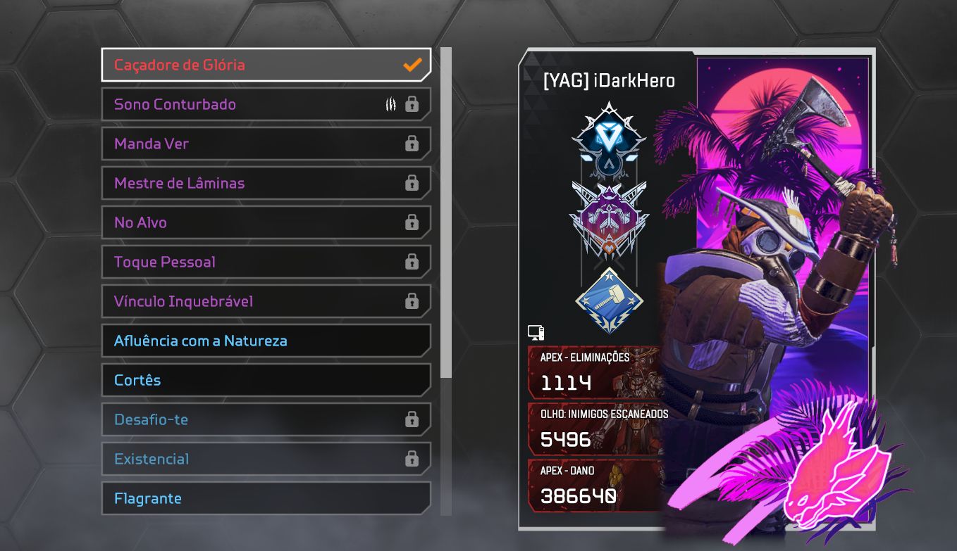 Conta apex com 2 heranças, blood e lifeline