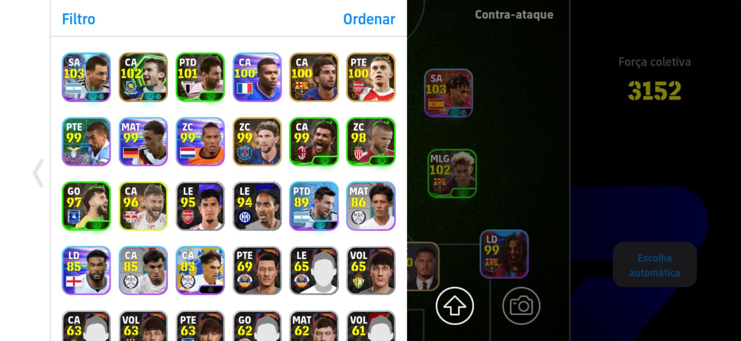 Conta muito top com shevchenko 108 e totti 107