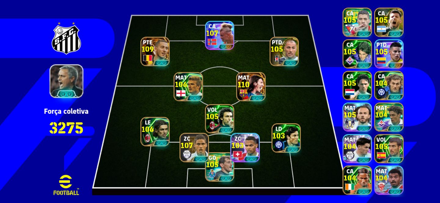 CONTA DE EFOOTBALL BRABA DO MELHOR MESSI + AMIGOS