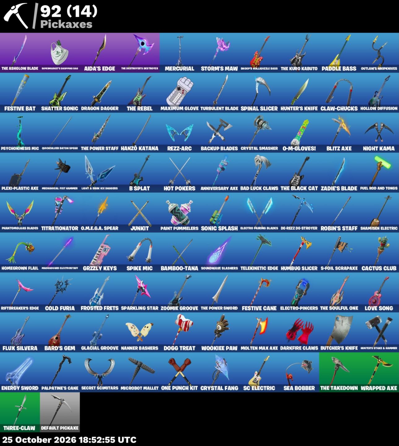 CONTA DE FORTNITE 49 SKINS 92 PICARETAS + 25 JOGOS