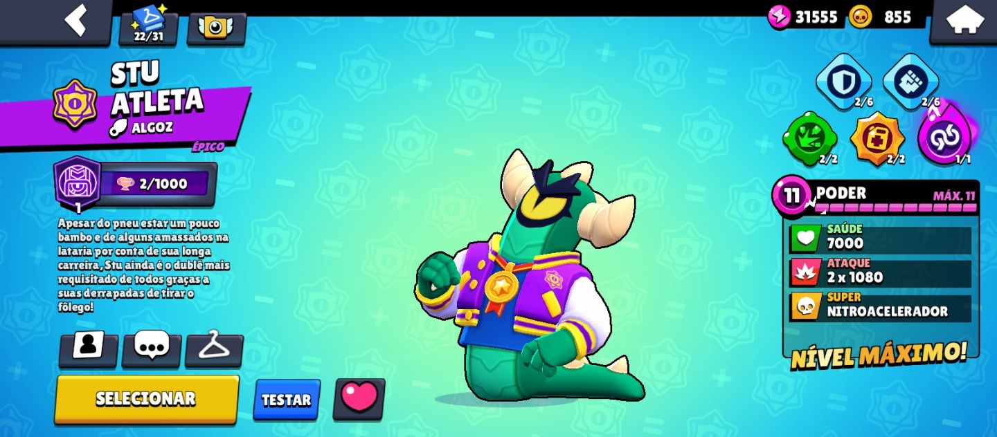 CONTA DE BRAWL STARS MUITOS BRAWLERS E COM MUITAS SKINS