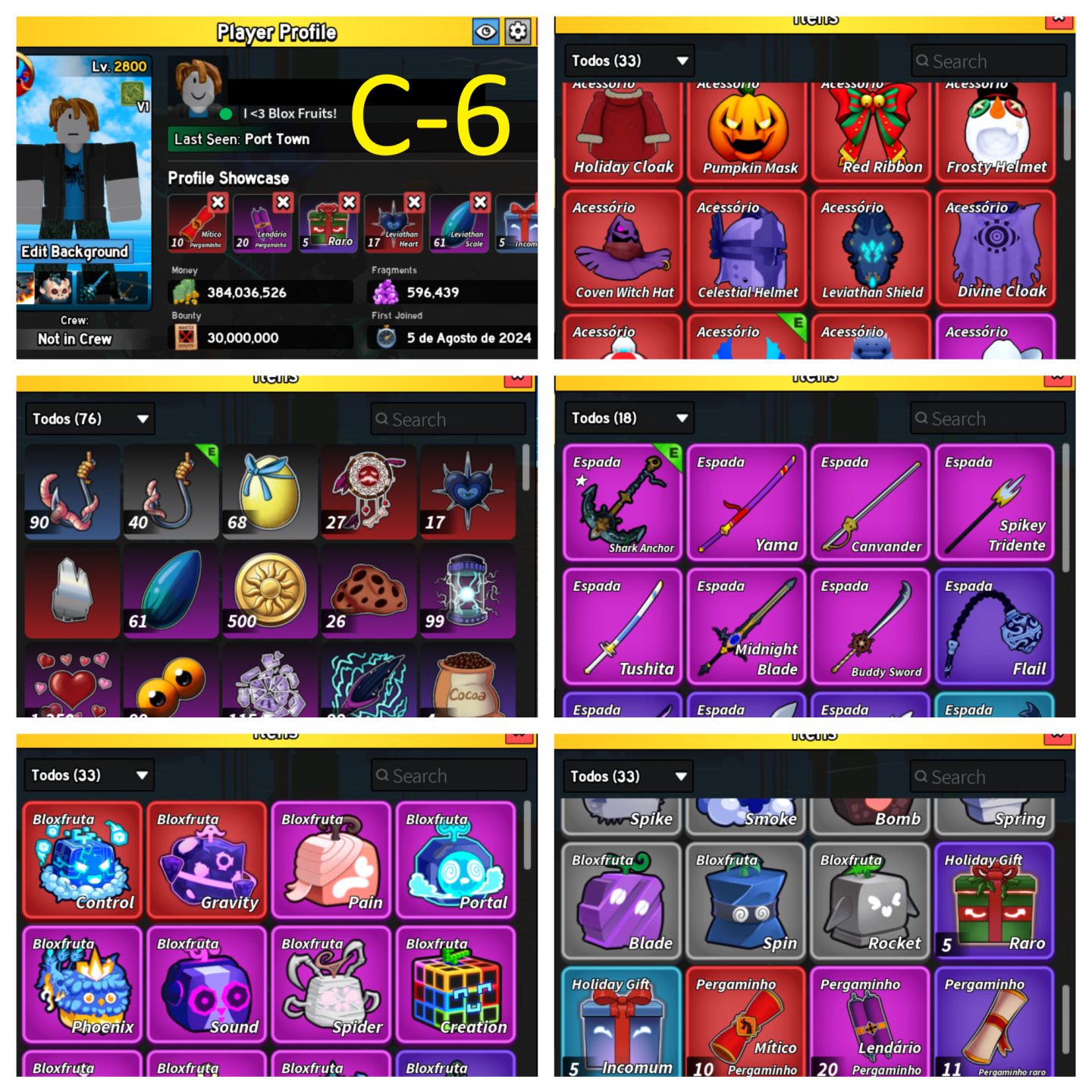 CONTAS COM 30M BOUNTY BLOX FRUIT