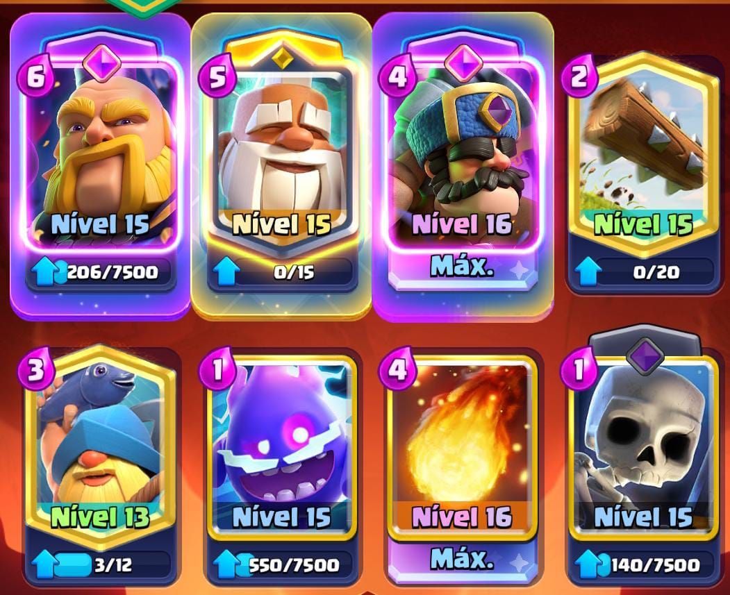 CONTA CLASH ROYALE 12500 TROFÉUS