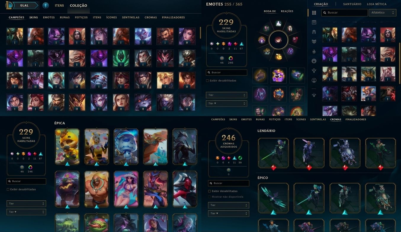 CONTA COM MAIS DE 230 SKINS , CONTA ANTIGA MAIS DE 10 ANOS FULL ACESSO