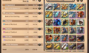 CONTA ALBION 250M DE PRATA + 146M DE LOOT