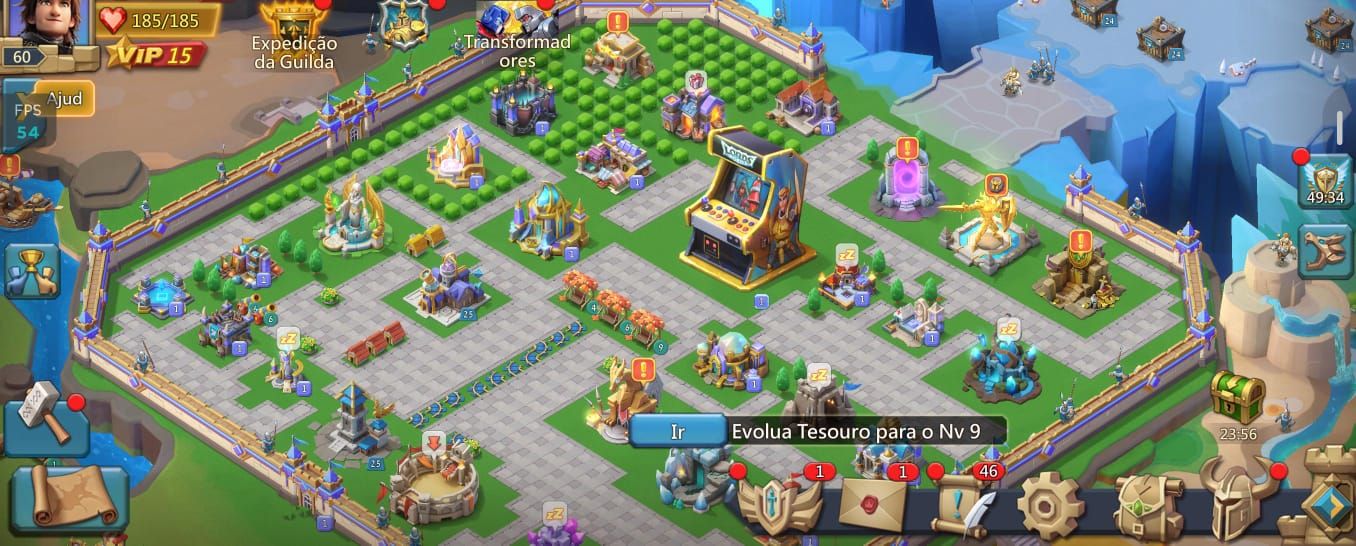 Conta Lords Mobile 1Bi de poder bem evoluída.