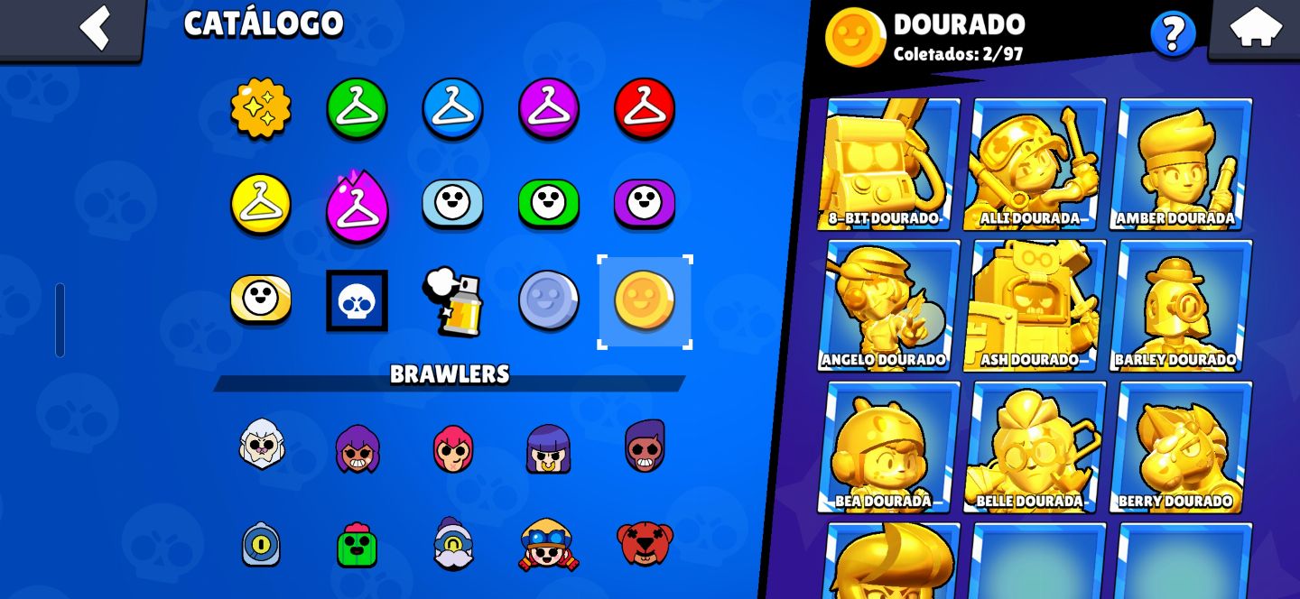 Conta Brawl Stars 84.492 Troféus + 300 Gemas + 63k Ouro + 4.500 Bling