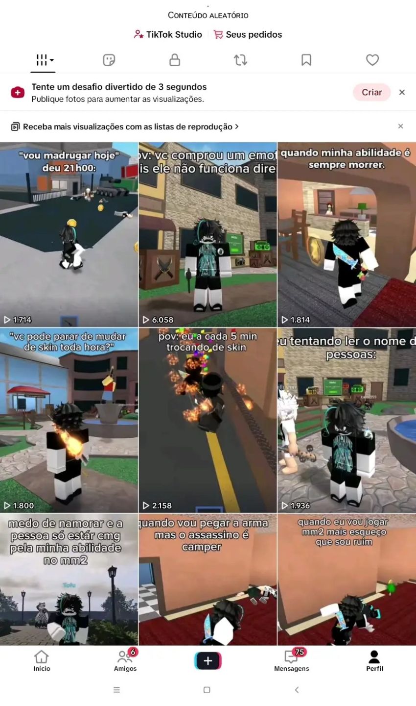 Conta ttk com mais de 20k seguidores