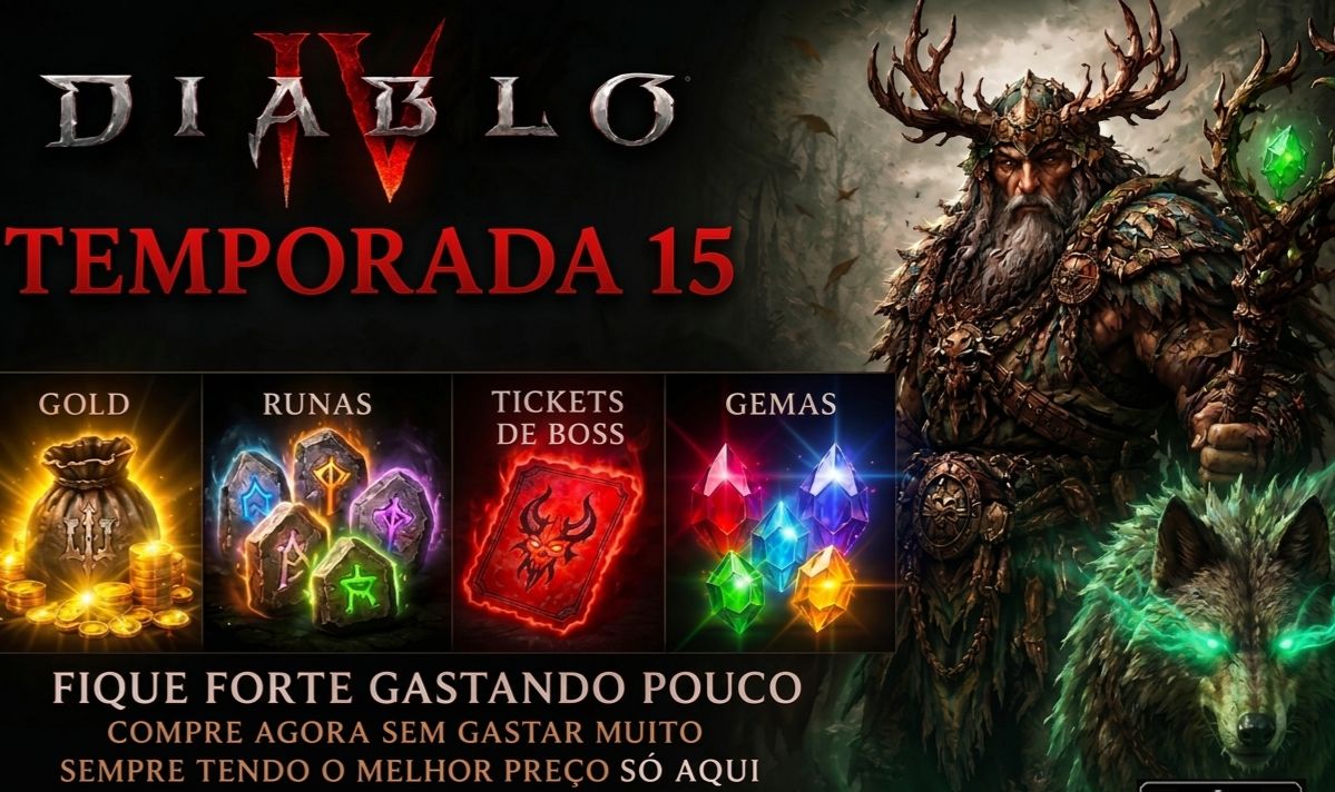 Diablo 4 - Temporada 15 - GOLD | RUNAS | ITENS - SOFTCORE