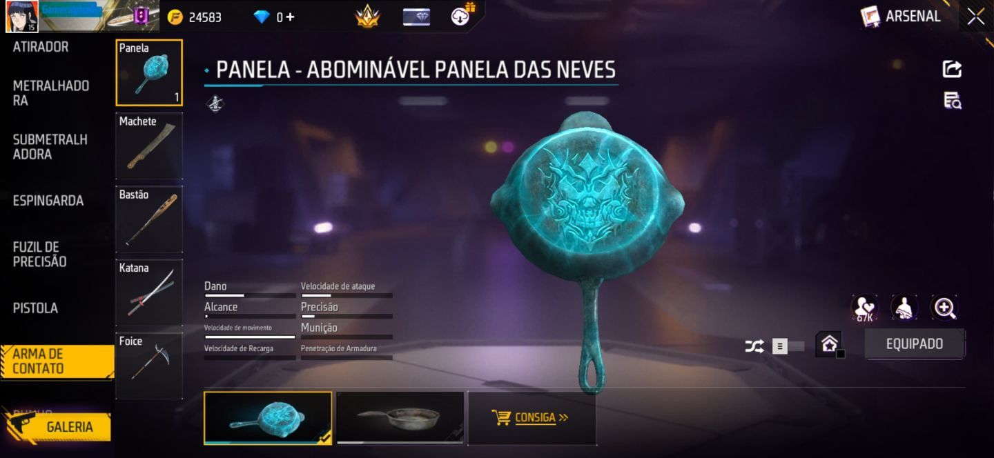 CONTA FREE FIRE COM CONJUNTO DAMA ESCARLATE | VSK94 ATRIBUTADA | CARTÃO DE TROCA